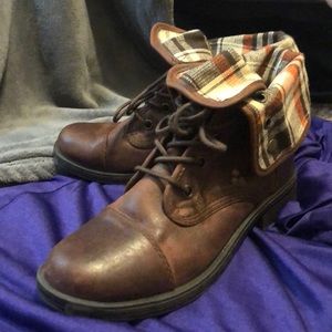 Dark Brown Arizona Combat Boots (NWOT)